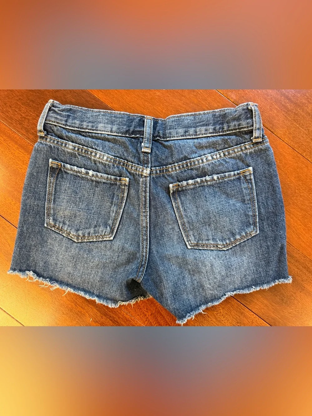 Old Navy Distressed Dark Blue Denim Shorts